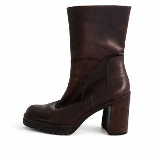 Enzo Angiolini Dark Brown Heeled Boots